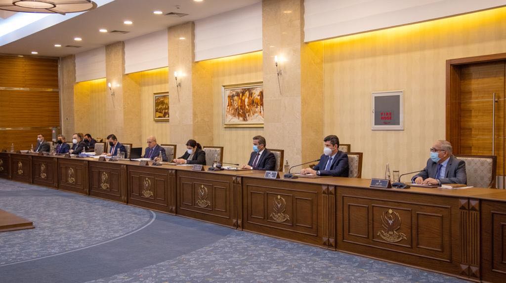 سەرۆکی حکومەتی هەرێمی کوردستان سەرپەرشتی کۆبوونەوەیەکی ئەنجوومەنی باڵای ئابووری دەکات